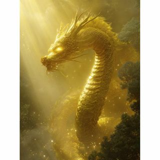 【天照る覇王✨難陀龍王】成功運・出世開運・王者の守護【出世龍神画】(アート/写真)