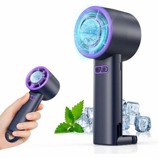 ハンディファン 強力 携帯扇風機 【2025革新型・瞬間冷却プレート】 5段階風