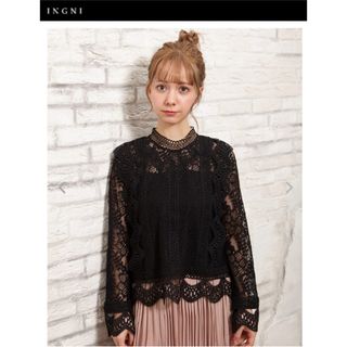 INGNI - Mサイズ♡ INGNI♡レーストップス長袖