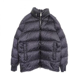 モンクレール(MONCLER)のモンクレール MONCLER LENORMAND モノグラム ダウンジャケット 衣料品 アウター ナイロン メンズ ネイビー系 1A00047 【中古】(ダウンジャケット)