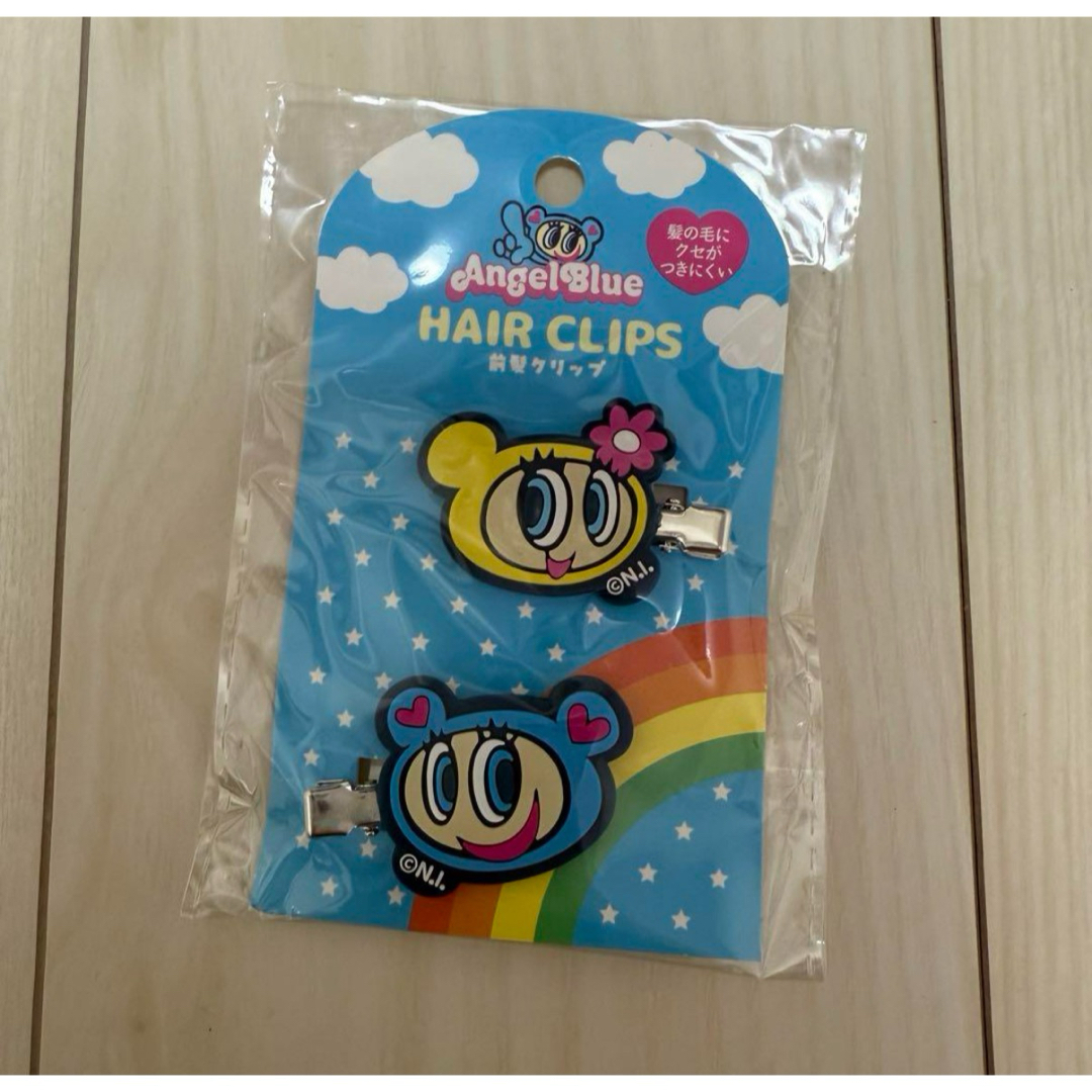 エンジェルブルー　ヘアクリップ　前髪ピン　ナカムラくん　ハナちゃん　ピン　平成 エンタメ/ホビーのおもちゃ/ぬいぐるみ(キャラクターグッズ)の商品写真