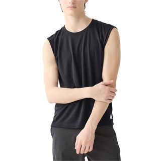 アディダス(adidas)のadidas ノースリーブ M アディダス black ブラック 黒 新品 (タンクトップ)
