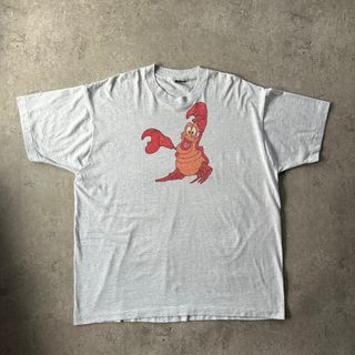 ディズニー(Disney)の90s スクリーンスターズ キャラクターtシャツ USA製 グレー セバスチャン(Tシャツ/カットソー(半袖/袖なし))