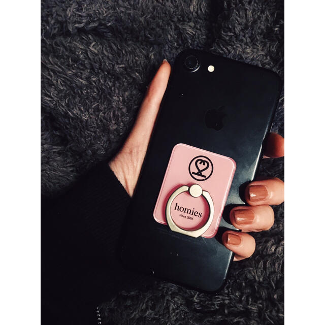 22market♡バンカーリング ピンク スマホ/家電/カメラのスマホアクセサリー(その他)の商品写真