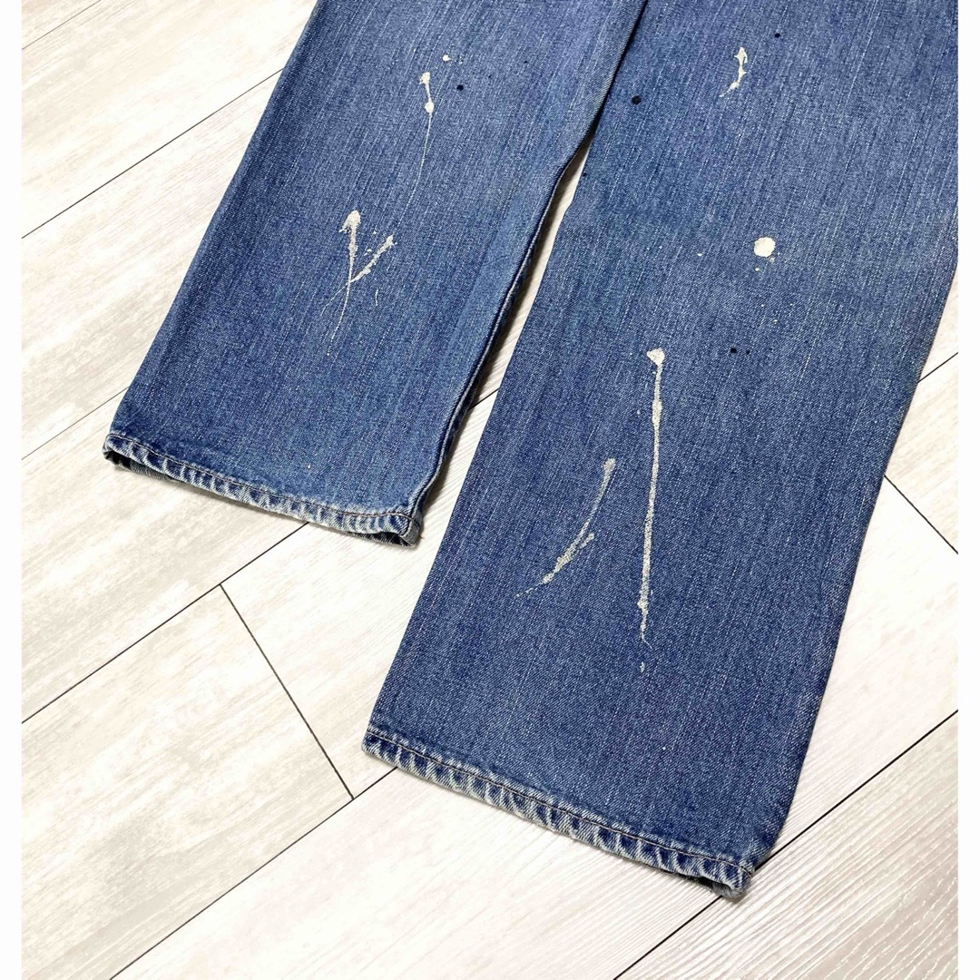 EDWIN(エドウイン)の希少品！エドウィン EDWIN ペイント×ダメージ加工 メンズ ジーンズ デニム メンズのパンツ(デニム/ジーンズ)の商品写真