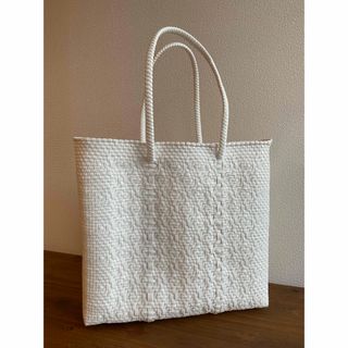 #G31-L3-Lサイズ　メキシコ　オアハカ　メルカドバッグ(かごバッグ/ストローバッグ)