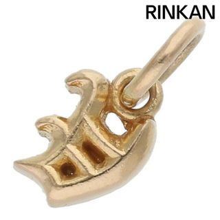 クロムハーツ(Chrome Hearts)のクロムハーツ  22K STACK ALPHABET/アルファベットスタックチャーム Vイニシャルゴールドネックレストップ メンズ(ネックレス)