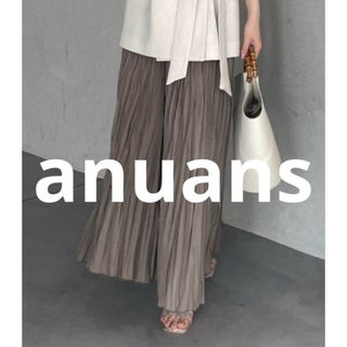 ánuans - ほぼ未使用 anuans プリーツスカート FREE カーキ レディース