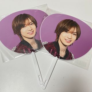 ジャニーズ(Johnny's)の【新品未開封】七五三掛龍也 サマパラ2020 ミニうちわ 2枚セット(アイドルグッズ)