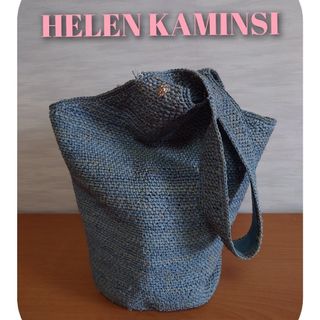 ヘレンカミンスキー(HELEN KAMINSKI)のHELENKAMINSI ヘレンカミンスキー ワンショルダー インディゴブルー(かごバッグ/ストローバッグ)