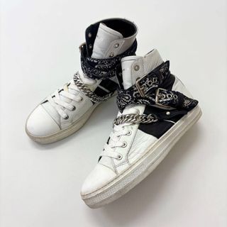 アミリ(AMIRI)の18ss 名作 アミリ バンダナ チェーン ハイカット スニーカー サイズ 42(スニーカー)
