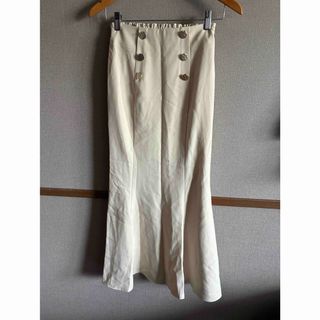 しまむら - マーメイドスカート　ベージュ　ミモレ丈スカート NOWNOW しまむら