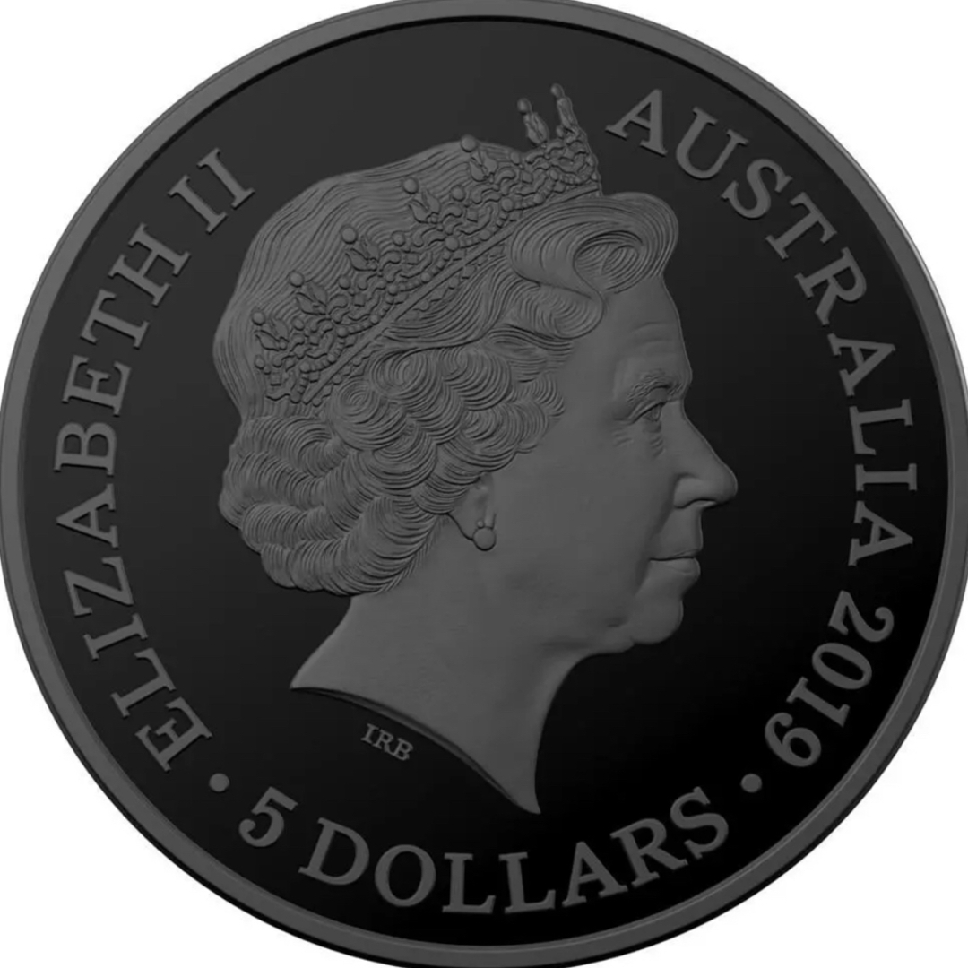 【黒い銀貨】レッサービルビー オーストラリア銀貨 2019 エンタメ/ホビーの美術品/アンティーク(貨幣)の商品写真