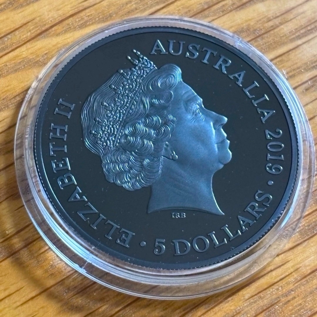 【黒い銀貨】レッサービルビー オーストラリア銀貨 2019 エンタメ/ホビーの美術品/アンティーク(貨幣)の商品写真