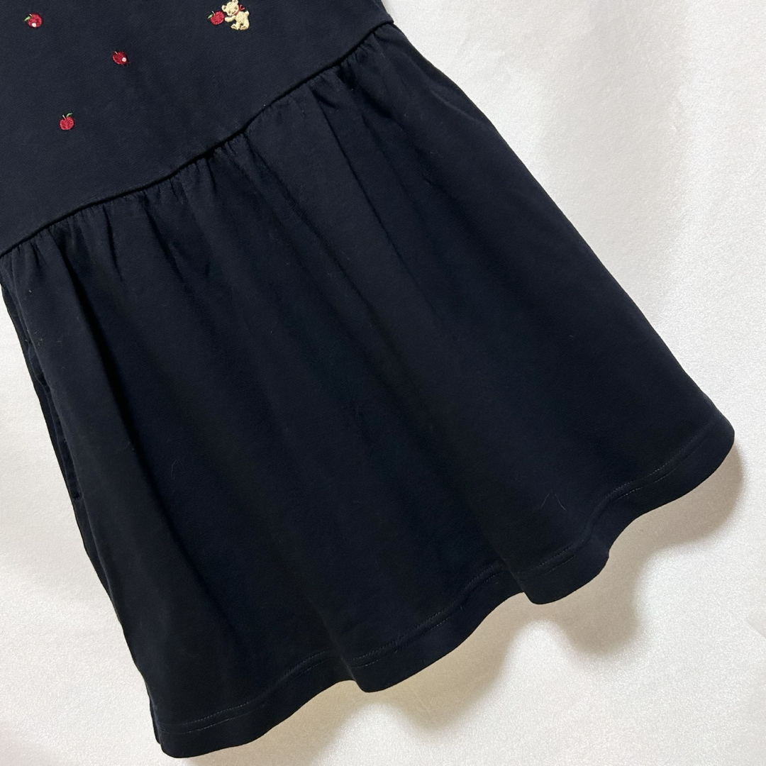 familiar(ファミリア)の極美品 ファミリア ワンピース ジャンバースカート ネイビー 大人気デザイン キッズ/ベビー/マタニティのキッズ服女の子用(90cm~)(ワンピース)の商品写真