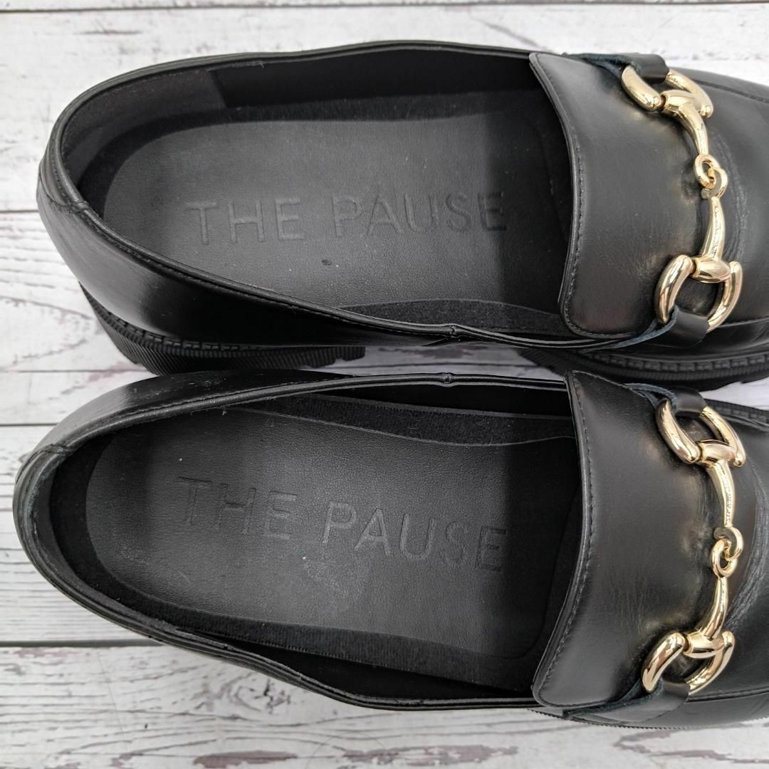 THE PAUSE(ザポーズ)の美品　ウィムガゼット　24.5　THE PAUSE　ボリューム　ビットローファー レディースの靴/シューズ(ローファー/革靴)の商品写真