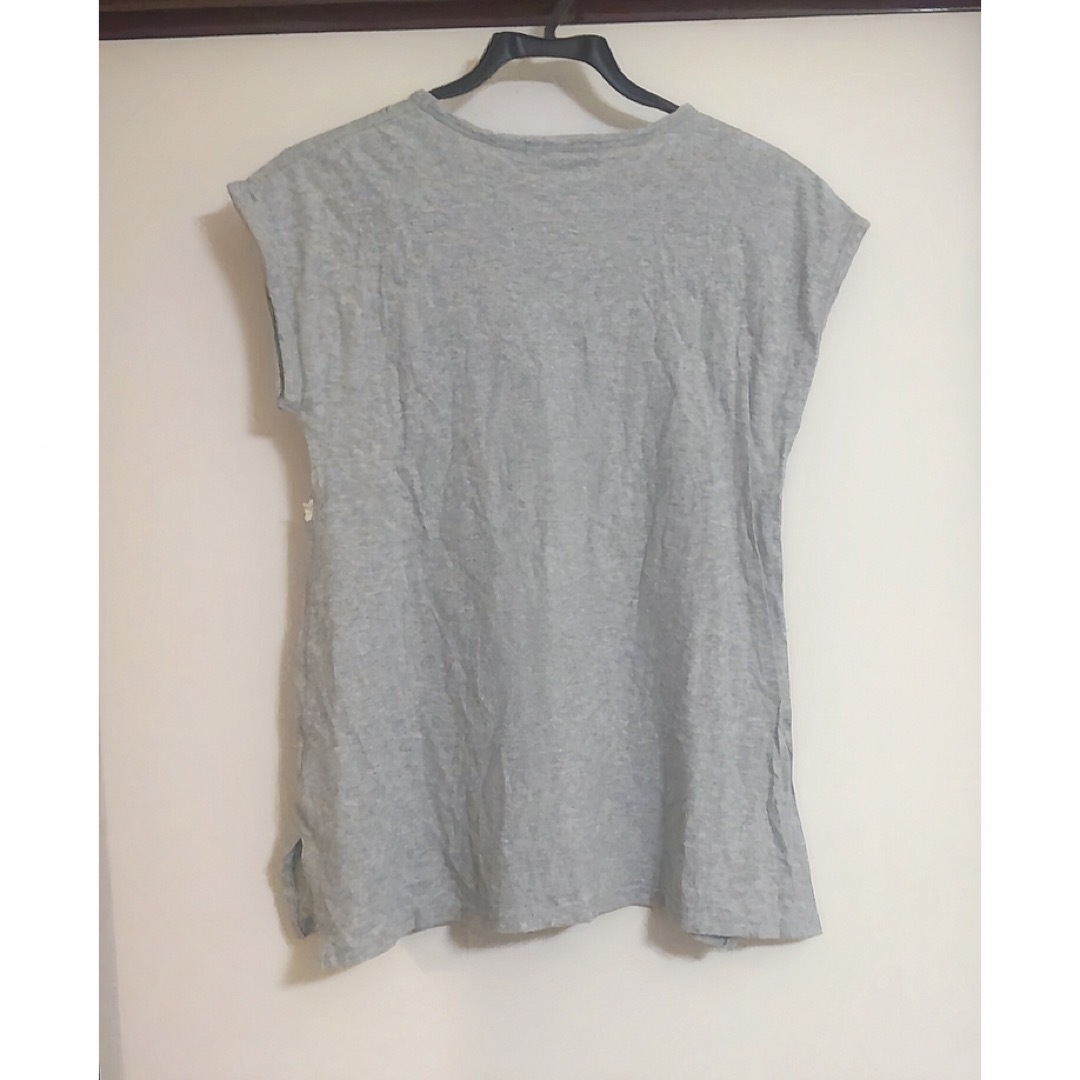 【コーデ例あり】JALONHOUSE お花アップリケTシャツ 150cm  キッズ/ベビー/マタニティのキッズ服女の子用(90cm~)(Tシャツ/カットソー)の商品写真