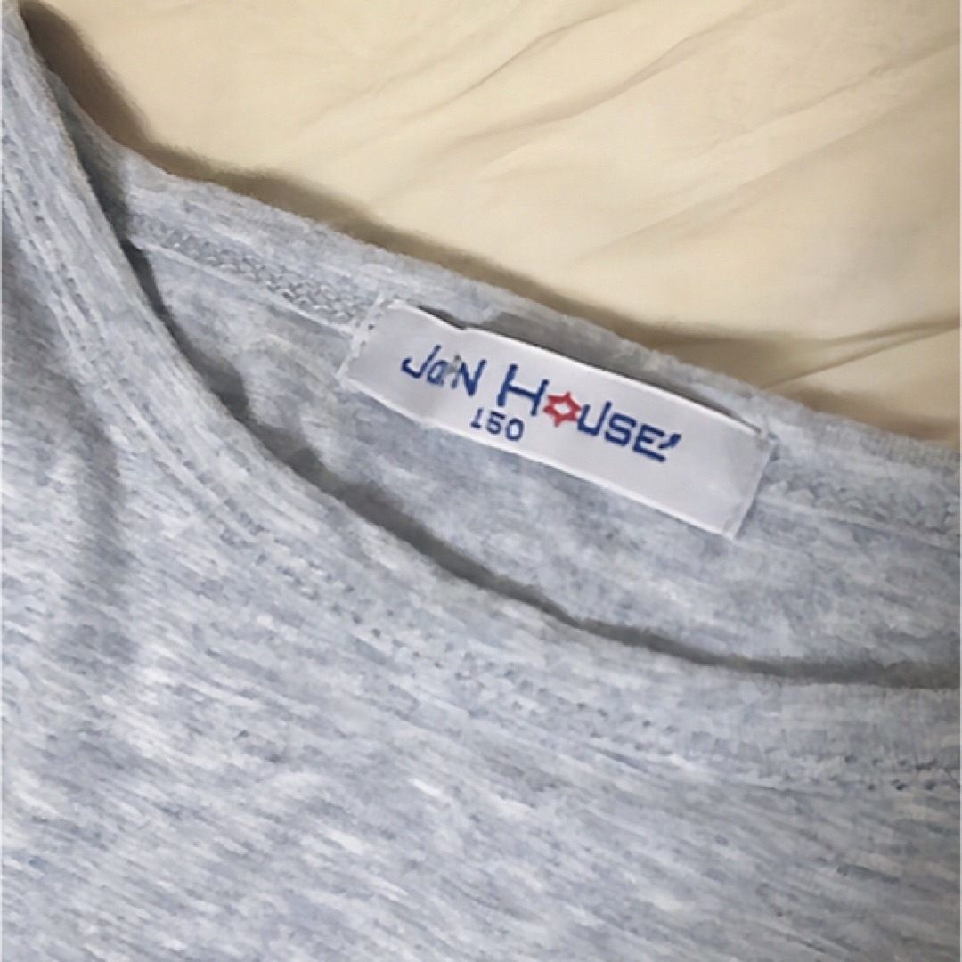 【コーデ例あり】JALONHOUSE お花アップリケTシャツ 150cm  キッズ/ベビー/マタニティのキッズ服女の子用(90cm~)(Tシャツ/カットソー)の商品写真