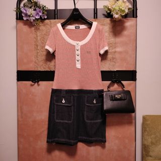 ドルチェアンドガッバーナ(DOLCE&GABBANA)の■ドルチェ＆ガッバーナ★綺麗★デザインワンピース(ひざ丈ワンピース)