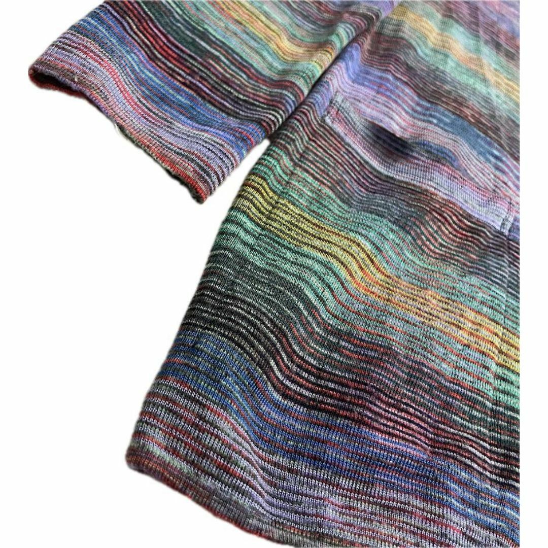 MISSONI(ミッソーニ)の｛美品】ミッソーニ　カーディガン　サマーニット　ストレッチ　マルチカラー　L相当 レディースのトップス(カーディガン)の商品写真