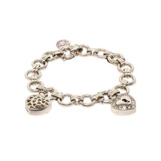 ジャンク品★follifollieフォリフォリシルバー925製ブレスレット時計 ジャンク品☆follifollieフォリフォリシルバー925製ブレスレット