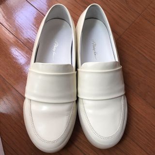 スリーワンフィリップリム(3.1 Phillip Lim)のみい様専用☆3.1フィリップリム アイボリースリッポン(ローファー/革靴)