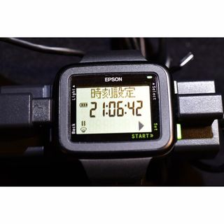 エプソン(EPSON)のエプソンE200　ブラック メンズ デジタル腕時計(腕時計(デジタル))