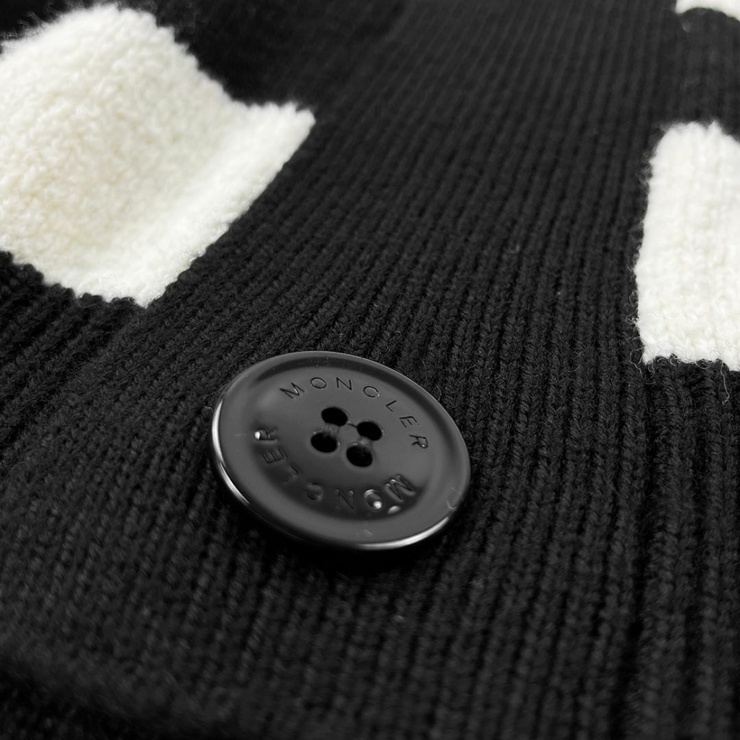 MONCLER - 美品 MONCLER モンクレール 22AW ウール ボーダー柄