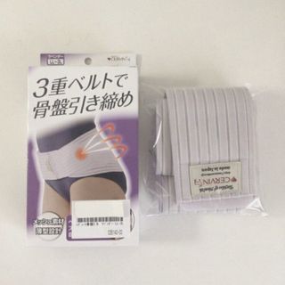ZB754-1 ラベンダー M-Lセルヴァン レディース骨盤3　3重ベルト (エクササイズ用品)