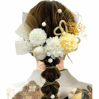 【在庫処分】[JZOON] 成人式 髪飾り ドライフラワー 【8色展開 】 卒業(その他)