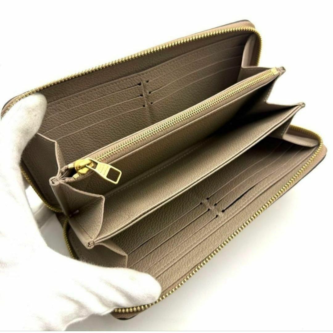 ルイヴィトン アンプラント ジッピーウォレット トゥルトレール 長財布 ベージュ LOUIS VUITTON - ルイヴィトン アンプラント ジッピーウォレット
