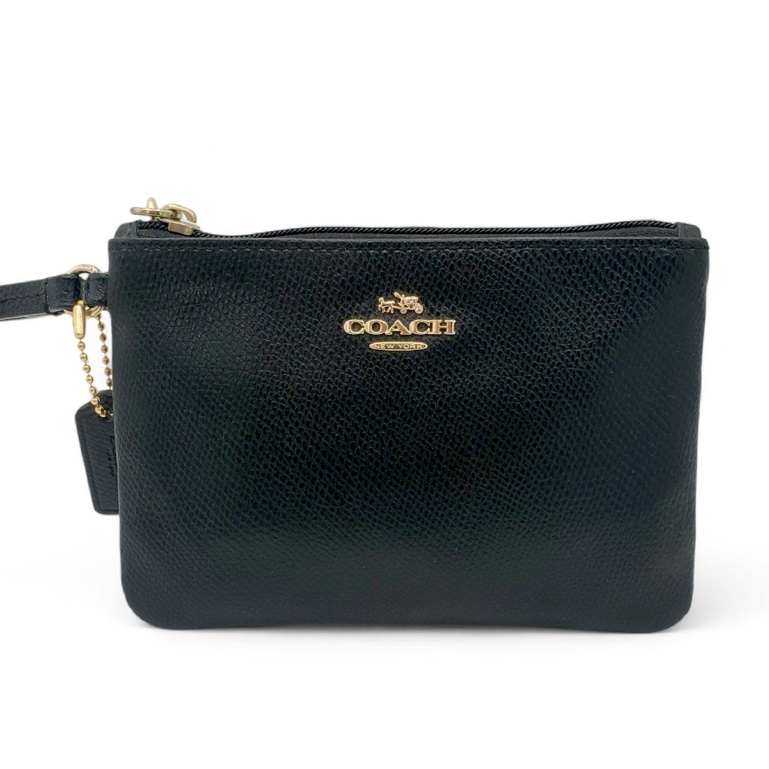 COACH OUTLET(コーチアウトレット)のCOACH ポーチ 小物入れ リストレット ゴールド金具 ブラック 黒 レディースのファッション小物(ポーチ)の商品写真