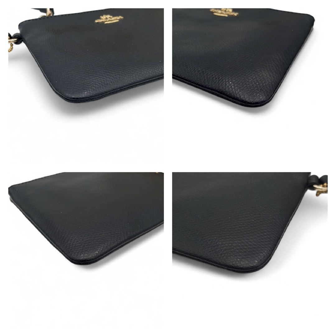 COACH OUTLET(コーチアウトレット)のCOACH ポーチ 小物入れ リストレット ゴールド金具 ブラック 黒 レディースのファッション小物(ポーチ)の商品写真