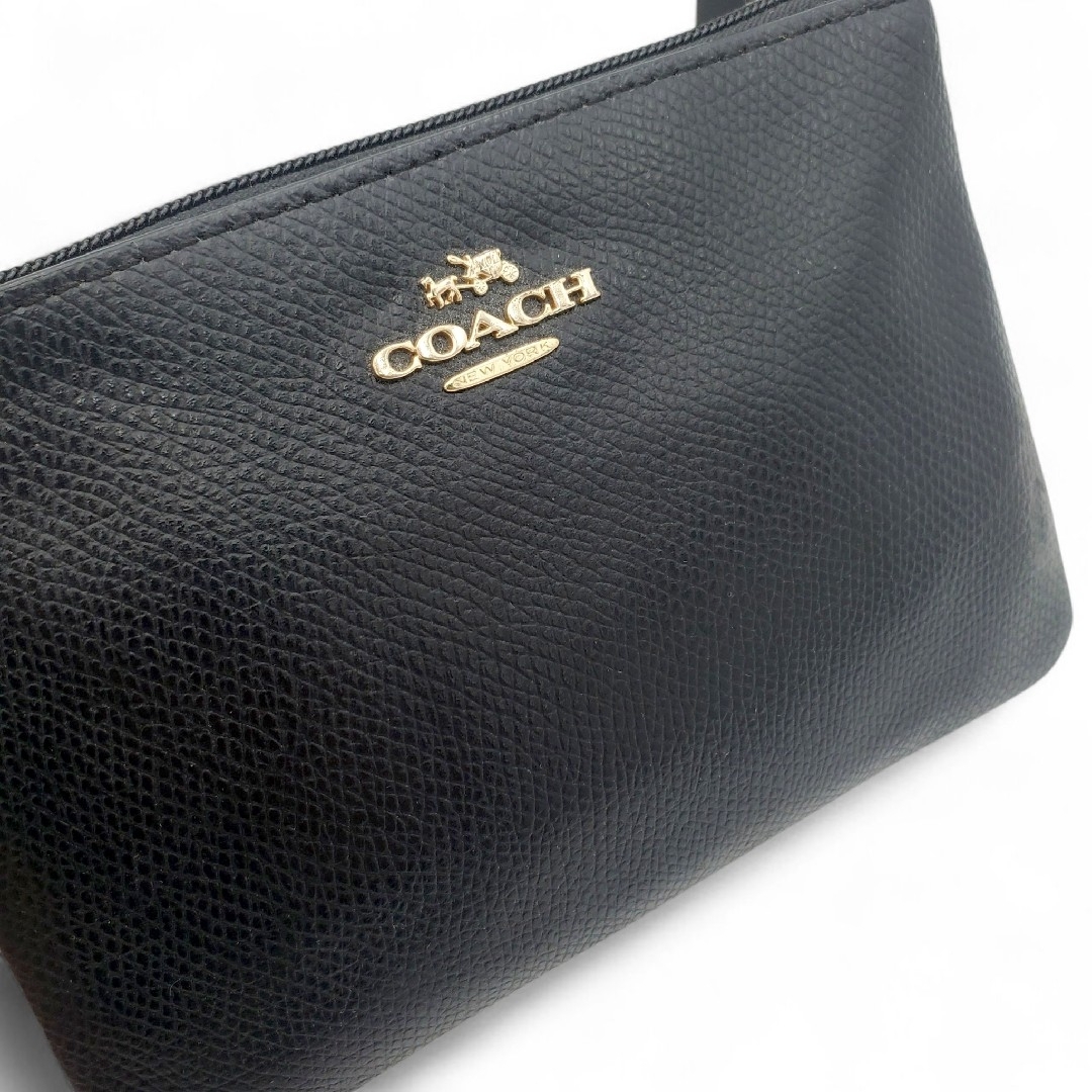 COACH OUTLET(コーチアウトレット)のCOACH ポーチ 小物入れ リストレット ゴールド金具 ブラック 黒 レディースのファッション小物(ポーチ)の商品写真