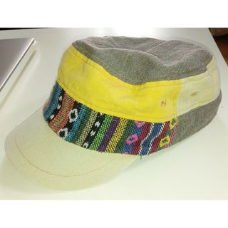帽子 エスニック調ワークキャップ 美品 アウトドア(キャップ)