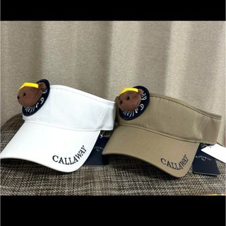 キャロウェイ(Callaway)のキャロウェイ❤️ベアぬいぐるみワッペンサンバイザー　２個セット❤️(その他)