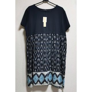 ワンピース　新品タグ付き　アジアン　サラサラ　夏　レーヨン　Aライン　チュニック