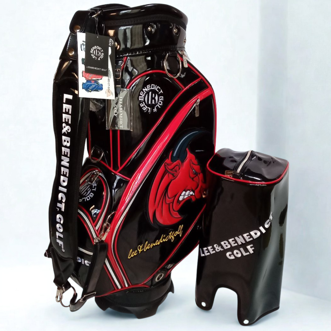 プロモデル LEE BENEDICT GOLF ゴルフバッグ ブラック&レッド プロモデル LEE BENEDICT GOLF ゴルフバッグ ブラック&レッド の