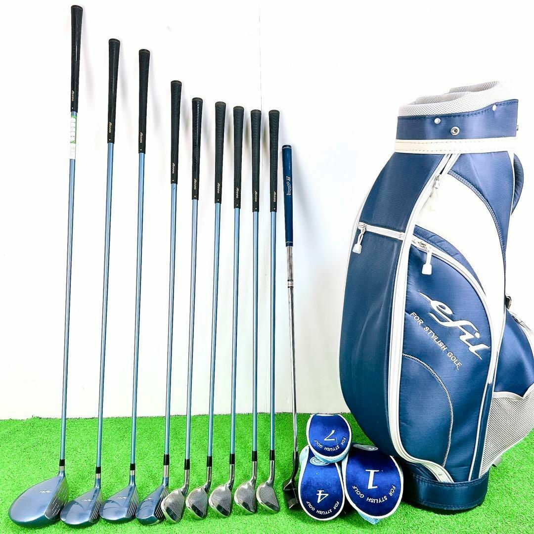 MIZUNO ミズノ レディースゴルフクラブセット フレックスL 右利き 初心者 MIZUNO - MIZUNO ミズノ レディースゴルフクラブセット