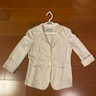 K.T LINO カジュアルジャケット　生成り 日本製　フリーサイズ(M相当)(テーラードジャケット)