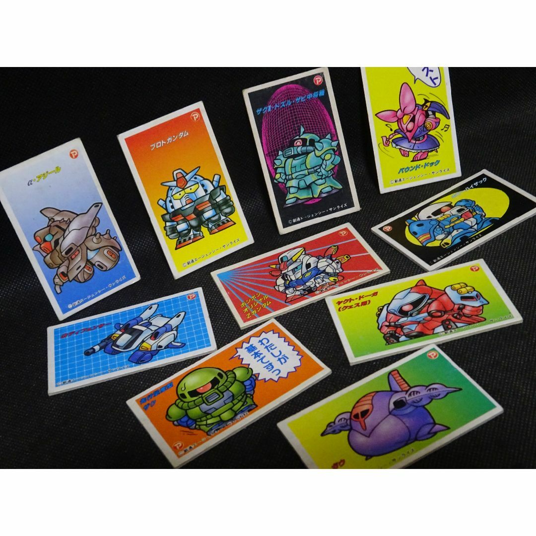 昭和レトロ SDガンダム 角メンコセット ビンテージ 当時物 駄菓子屋④ エンタメ/ホビーのトレーディングカード(その他)の商品写真