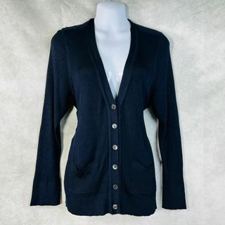 【Burberry】100%シルク Vネックカーディガン ブラック 三越伊勢丹 | burberry/バーバリー通販 | チェック ウールモヘア