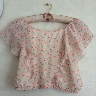 プロポーションボディドレッシング(PROPORTION BODY DRESSING)のエディットコロン 花柄 シフォントップス(シャツ/ブラウス(半袖/袖なし))