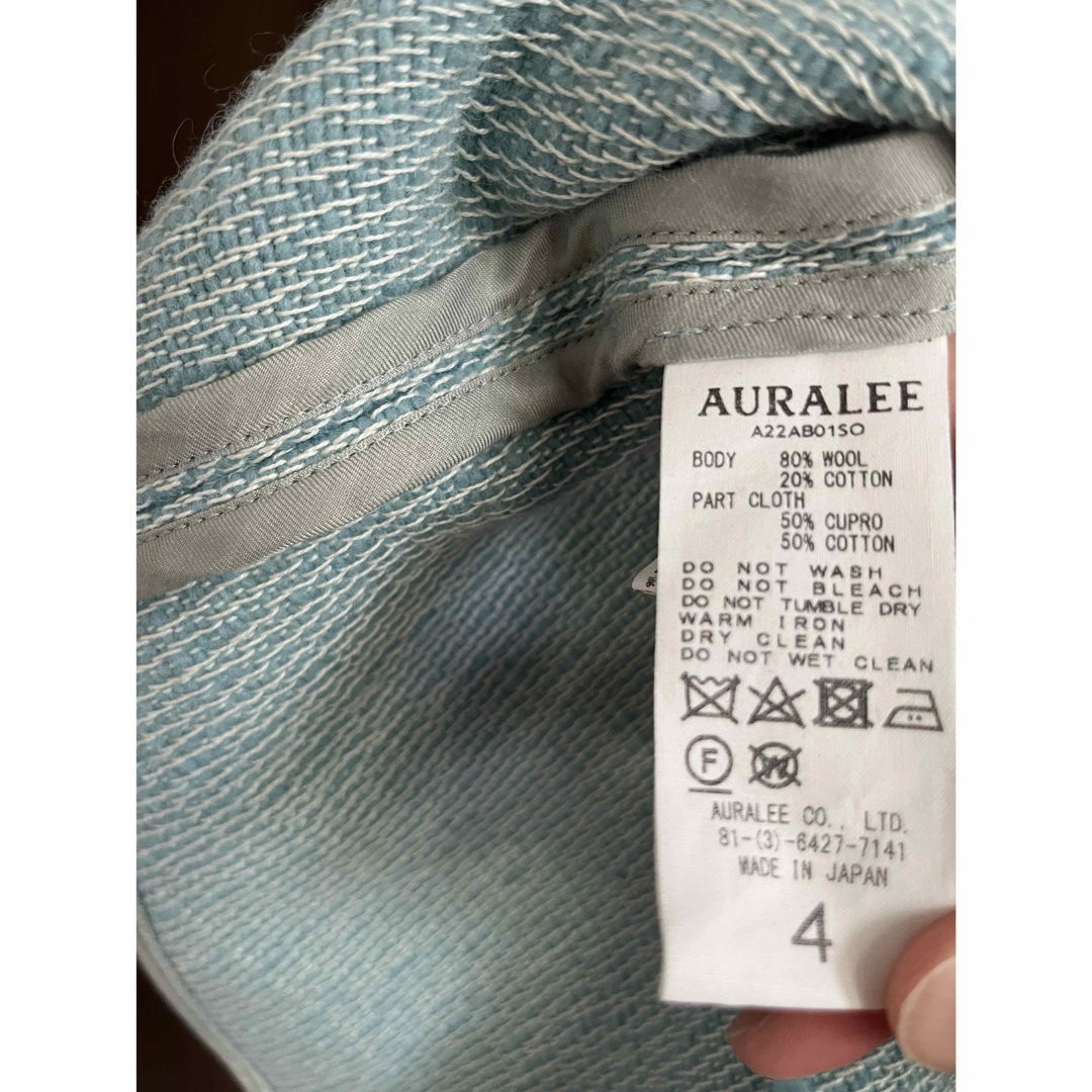 AURALEE(オーラリー)のSHETLAND WOOL COTTON SHIRTS BLOUSON レディースのジャケット/アウター(ブルゾン)の商品写真