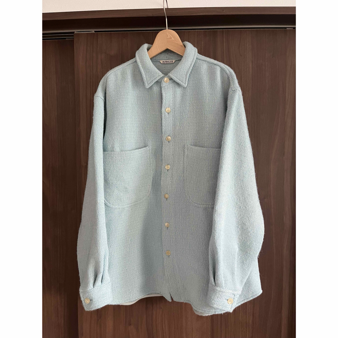 AURALEE(オーラリー)のSHETLAND WOOL COTTON SHIRTS BLOUSON レディースのジャケット/アウター(ブルゾン)の商品写真
