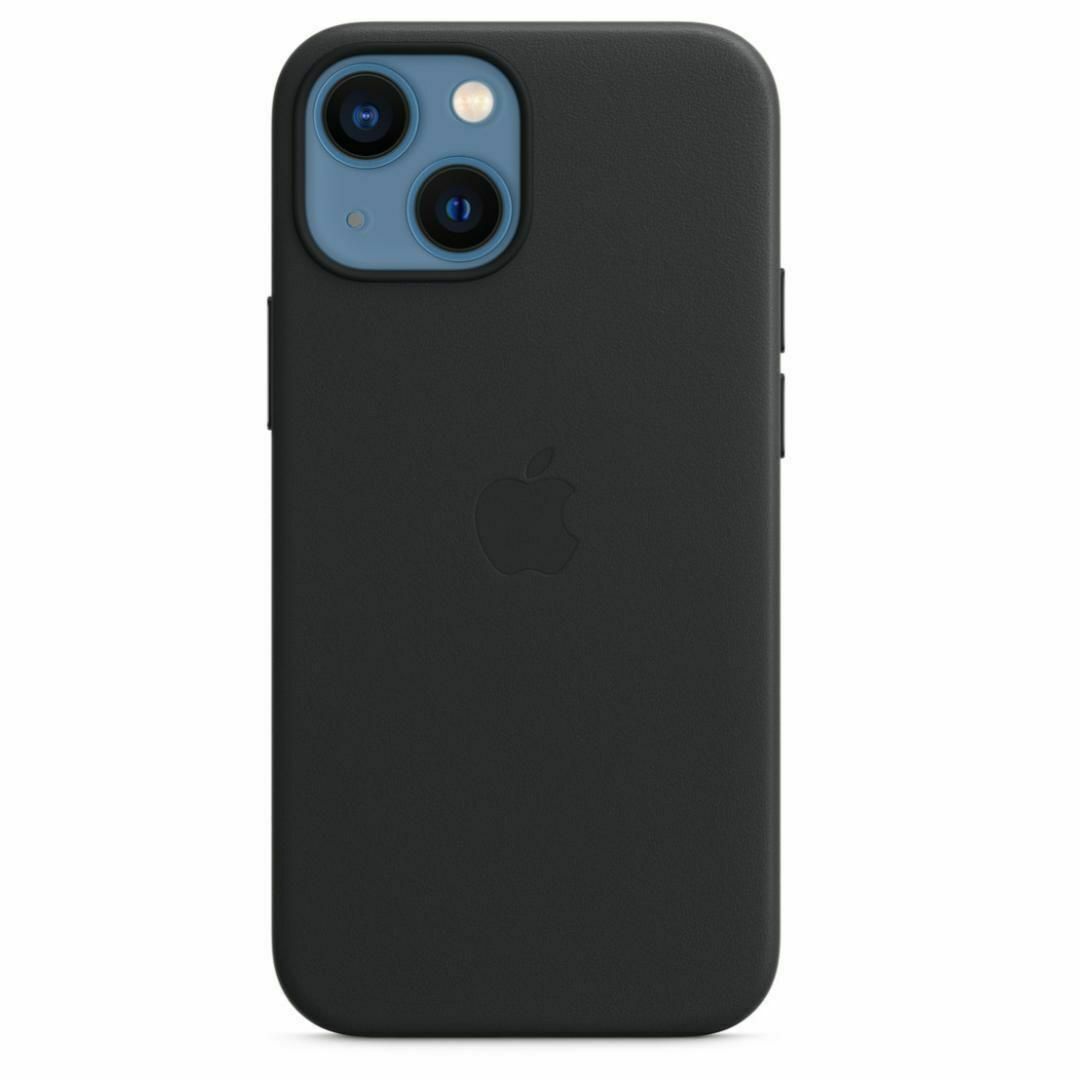 新品-純正互換品 iPhone13miniレザーケース-ミッドナイト-ブラック スマホ/家電/カメラのスマホアクセサリー(iPhoneケース)の商品写真