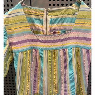 VINTAGE - 古着　ヴィンテージ　ワンピース　デザインワンピース　ストライプ　個性派