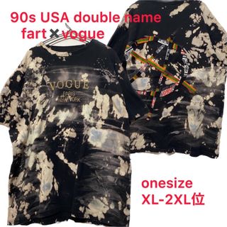 90s USA製 double name fart-rogue remake (Tシャツ/カットソー(半袖/袖なし))