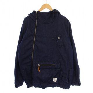アザー(other)のgrn outdoor キャンパー ジャケット フード デニム XL ネイビー(パーカー)