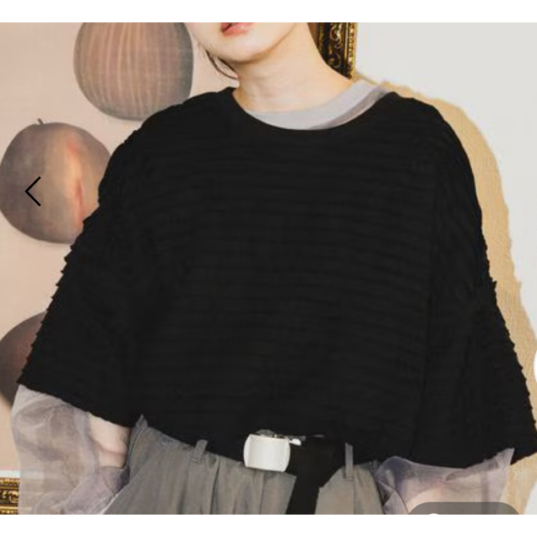 niko and...(ニコアンド)のniko and...MODE NORM COREフリフリルーズ半袖プルオーバー レディースのトップス(カットソー(半袖/袖なし))の商品写真